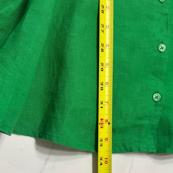 J. Crew Vibrant Green Button-Front Midi Dress - Picture 9 of 12